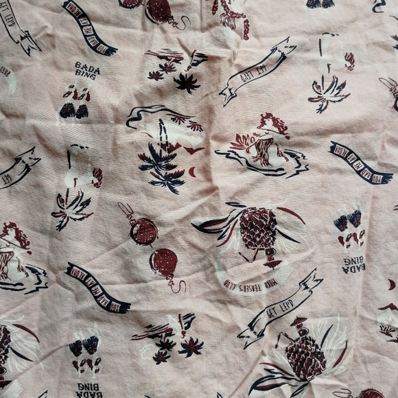 KOLBY Button Up Short Sleeve Dress Shirt Fun BeachSummer Print 100% Cotton Small - Picture 5 of 12